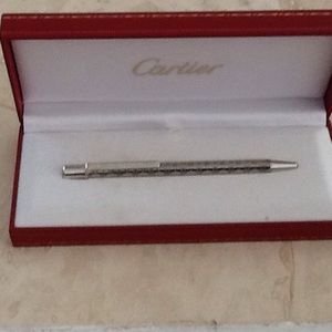 CARTIER palladium Santos De Cartier ballpoint pen