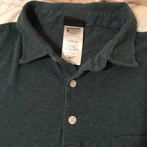 Men's Patagonia cotton polo short sleeve shirt