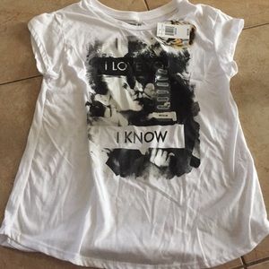 Star Wars Disney I love you lady style tee NWT