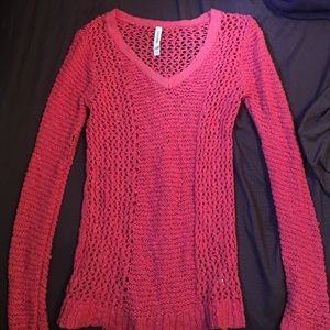 Knit fitted holy sweater