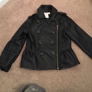 Joe fresh girls leather jacket