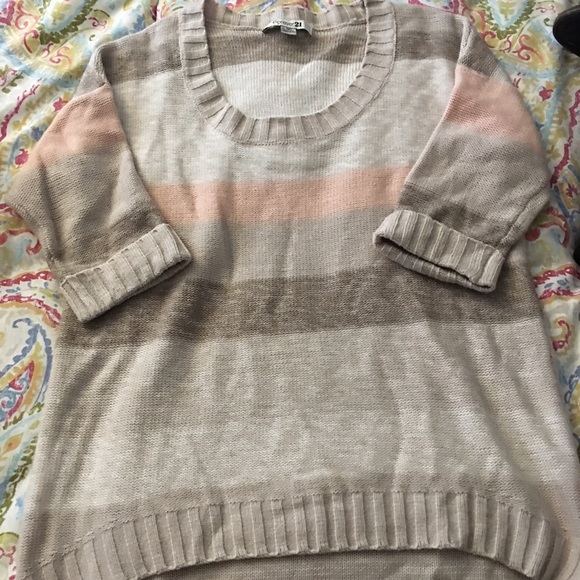 Forever 21 tunic length scoop neck sweater!