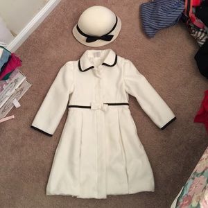 Gymboree wool coat and hat