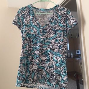 Lilly Pulitzer Michelle vneck tee