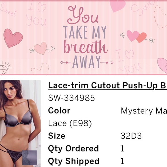 Victoria Secert Very Sexy Bra