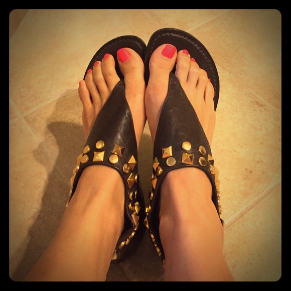 Tory Burch Brown Leather Sandals