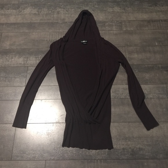 It's Our Time brown hooded sweater size medium