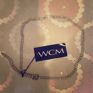 WCM Silver Rhinestone Belt