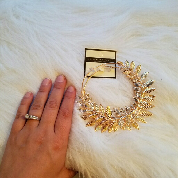 Oversized Boho Hoop Earrings - Picture 2 of 3