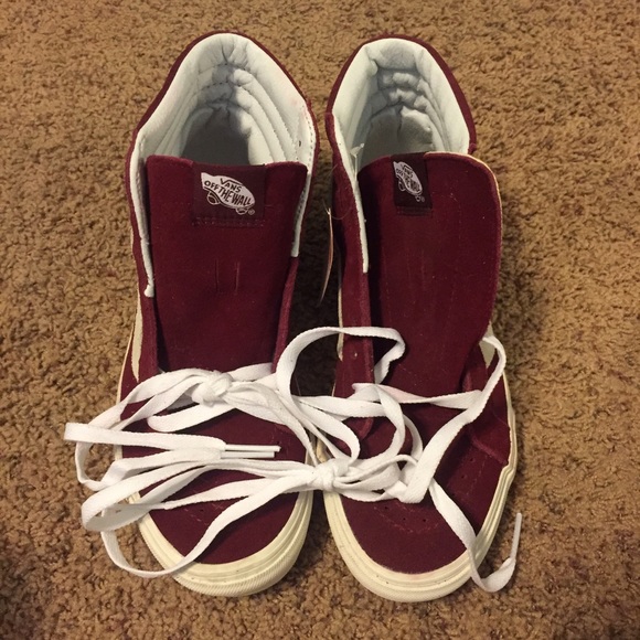 New, Maroon Vans