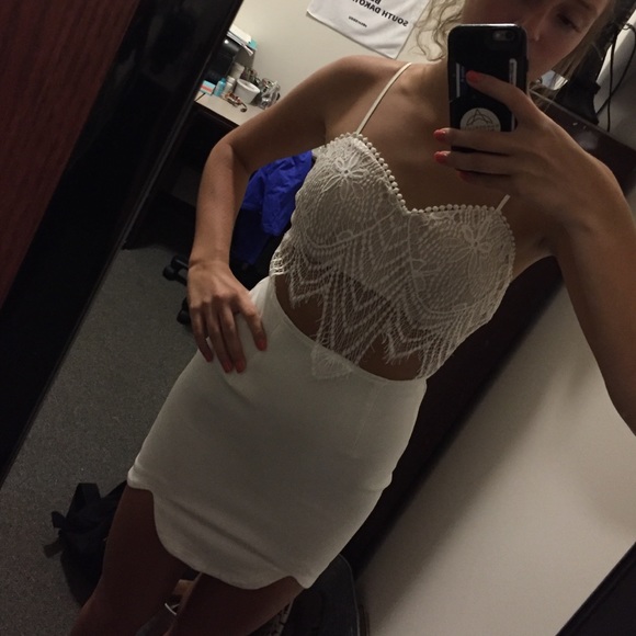 hello molly white bodycon dress - Picture 4 of 4