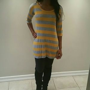 Striped sweater dress