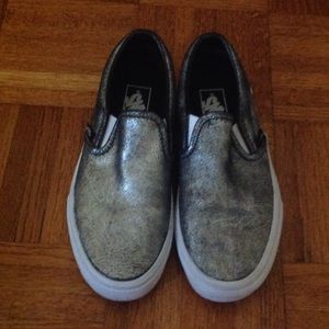 Vans Metallic Slip On Sneakers