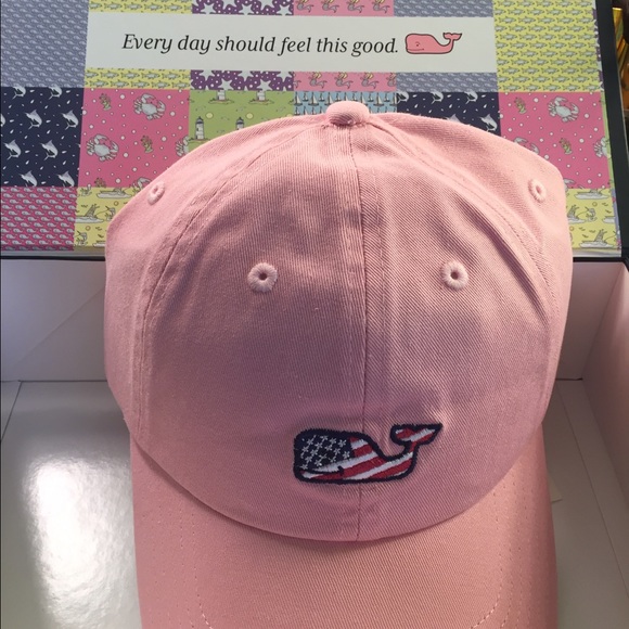 Vineyard Vines Flag Whale Baseball Hat