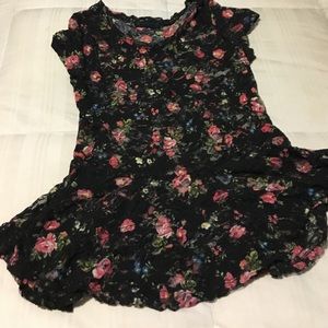 Peplum floral top