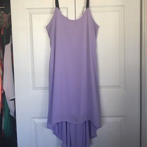 Lavender high low dress