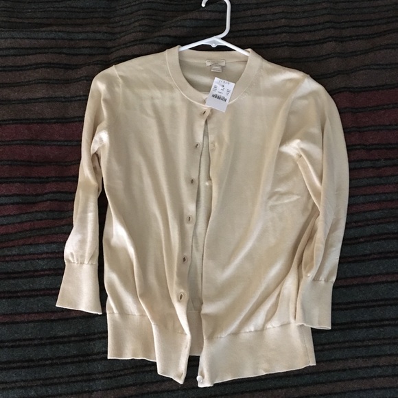 Cream colored cardigan, J.Crew factory, NWT
