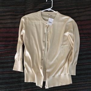 Cream colored cardigan, J.Crew factory, NWT