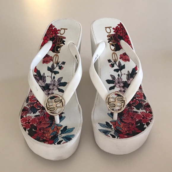 🚫 SOLD 🚫 Bebe Tall Tale High FlipFlops