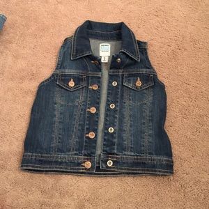 Old navy jean vest kids