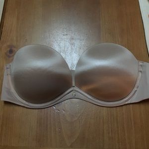 VS strapless push up nude bra