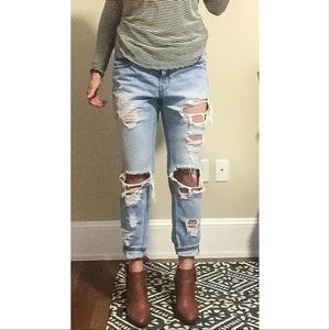BDG distressed slim boyfriend jeans.
