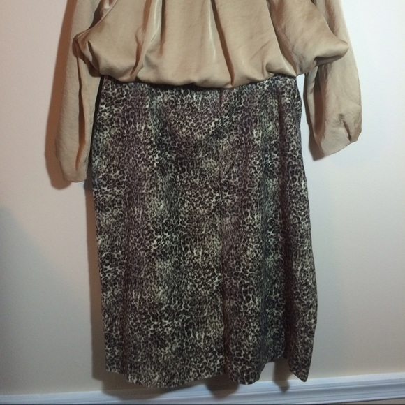 Talbots Animal Print Skirt