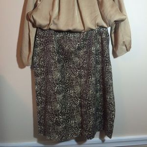 Talbots Animal Print Skirt