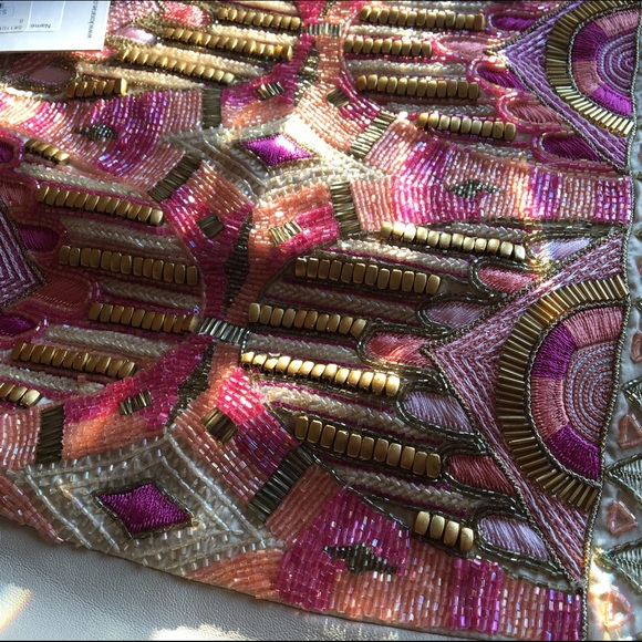 Kora Rae leather beaded mini skirt - Picture 3 of 5