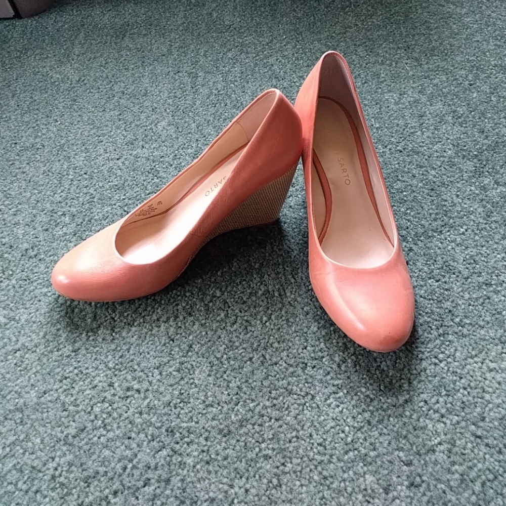 Pink Franco Sarto Wedges