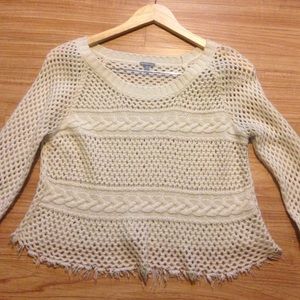 Frosty-ends crotchet pullover