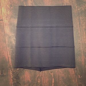 Pleasure Doing Business Stripe Bandage Skirt