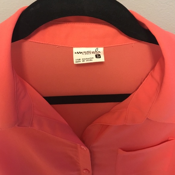 Sheer coral tank top - Picture 2 of 3