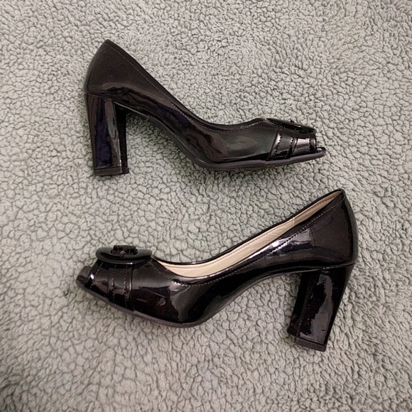 Peep Toe Chunky Heels