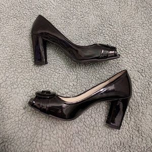 Peep Toe Chunky Heels