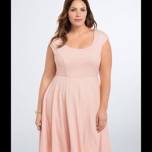 Torrid pink skater dress.  Worn once.  Sz2 (18-20)
