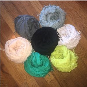 Chan Luu solid cashmere silk scarves