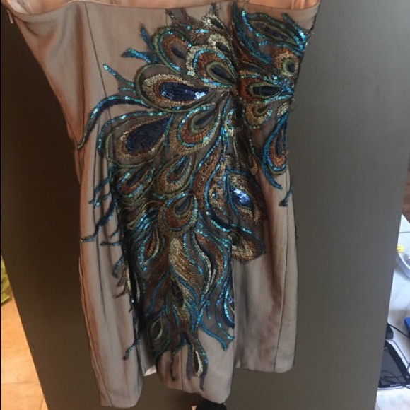 🎉SOLD🎉Jovani peacock dress - Picture 3 of 4