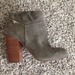 Tory Burch grey suede bootie