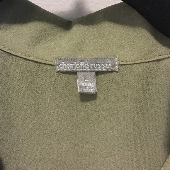 Charlotte Russe light olive tank - Picture 3 of 4