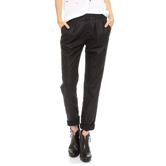 NWT rag & bone/JEAN black coated trouser sz 26