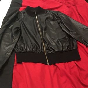 Cute Pleather Jacket