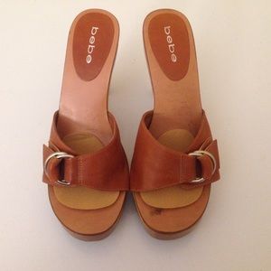Bebe Tan Heels 7.5