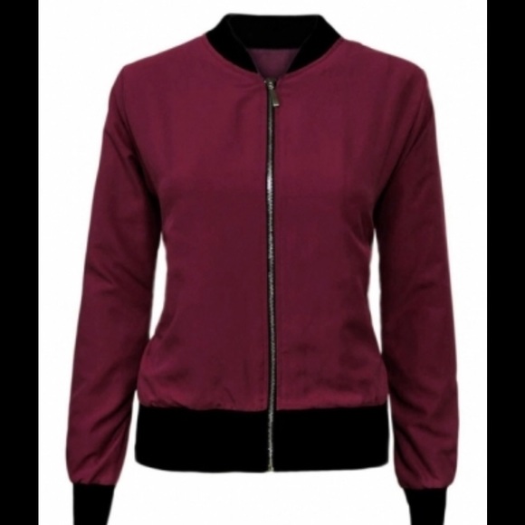 🖤 Last 2! RED BOMBER bomber jacket - Picture 2 of 8