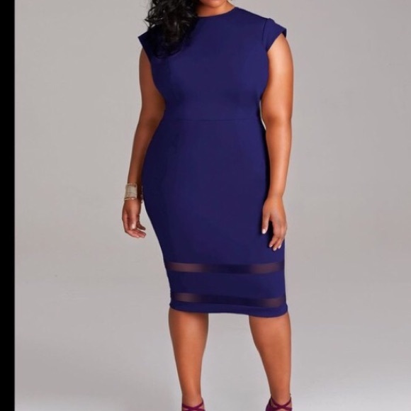 Black Body Con Midi Dress