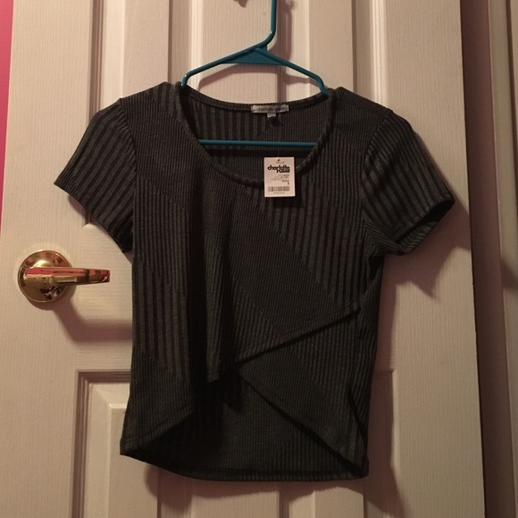 Grey crop top