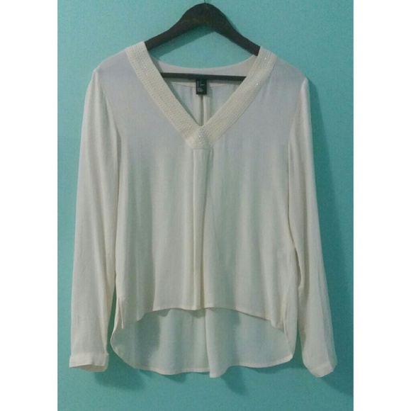 White/Cream Long Sleeve Shirt