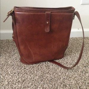 J.W. Hulme leather bucket bag