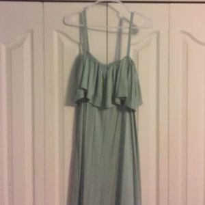 Off the shoulder maxi dress