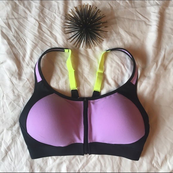 Zip Front Sports Bra NWOT